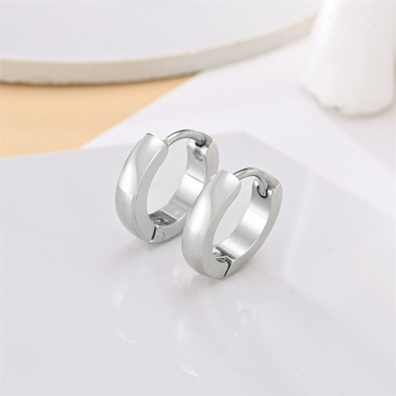 4g Weight 304 Stainless Steel Ear Needle Material Zircon Inlay Material Earrings Classification 1 Pair Quantity Daily Occasion 304 Stainless Steel Material Geometric Pattern All Seasons Season Unisex Gender Plating, Inlay Design Simple Style Style 1 Pair Simple Style Geometric Plating Inlay 304 Stainless Steel Zircon Earrings 2