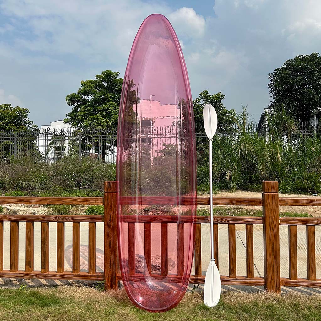 Barco transparente Wolang para dos personas, barco de cristal, barco de cristal famoso en internet, piscina, lugar panorámico, barco transparente para tomar fotografías