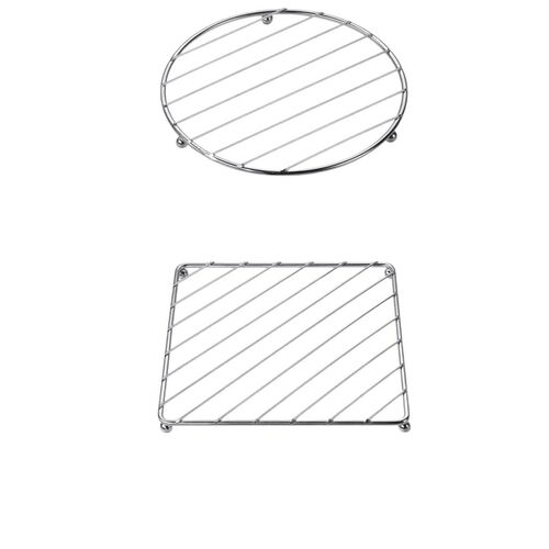 Thickened stainless steel pot holder heat insulating pad rack household kitchen dining table plate anti-scald high temperature bowl and dish mat Dutch oven pad