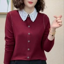 原版面料一件代发抖音直播爆款2025冬季新款时尚拼色洋气打底衫女