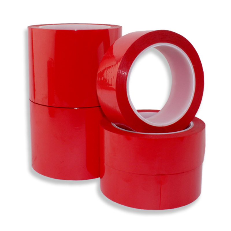 PET红色玛拉胶带聚酯薄膜单面耐高温无痕绝缘阻燃麦拉胶 宽3.5CM