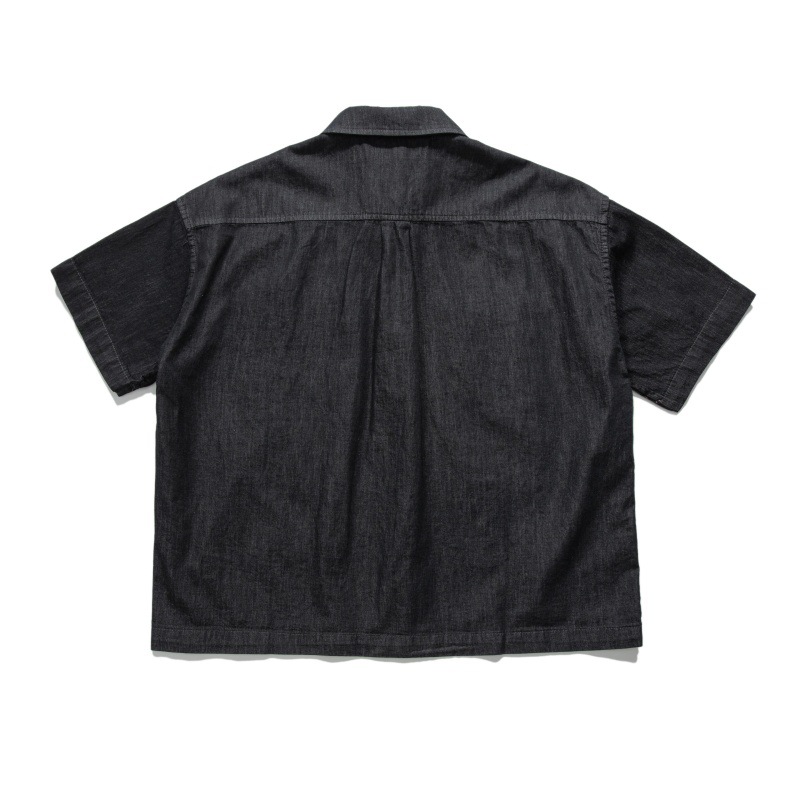Camicia vintage in jeans da uomo stile americano retrò_voghion.com