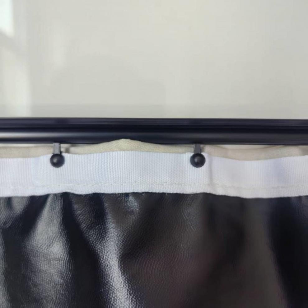Car window blackout track-mounted sunshade curtain for babies and infants, heat-insulating and UV-protective
