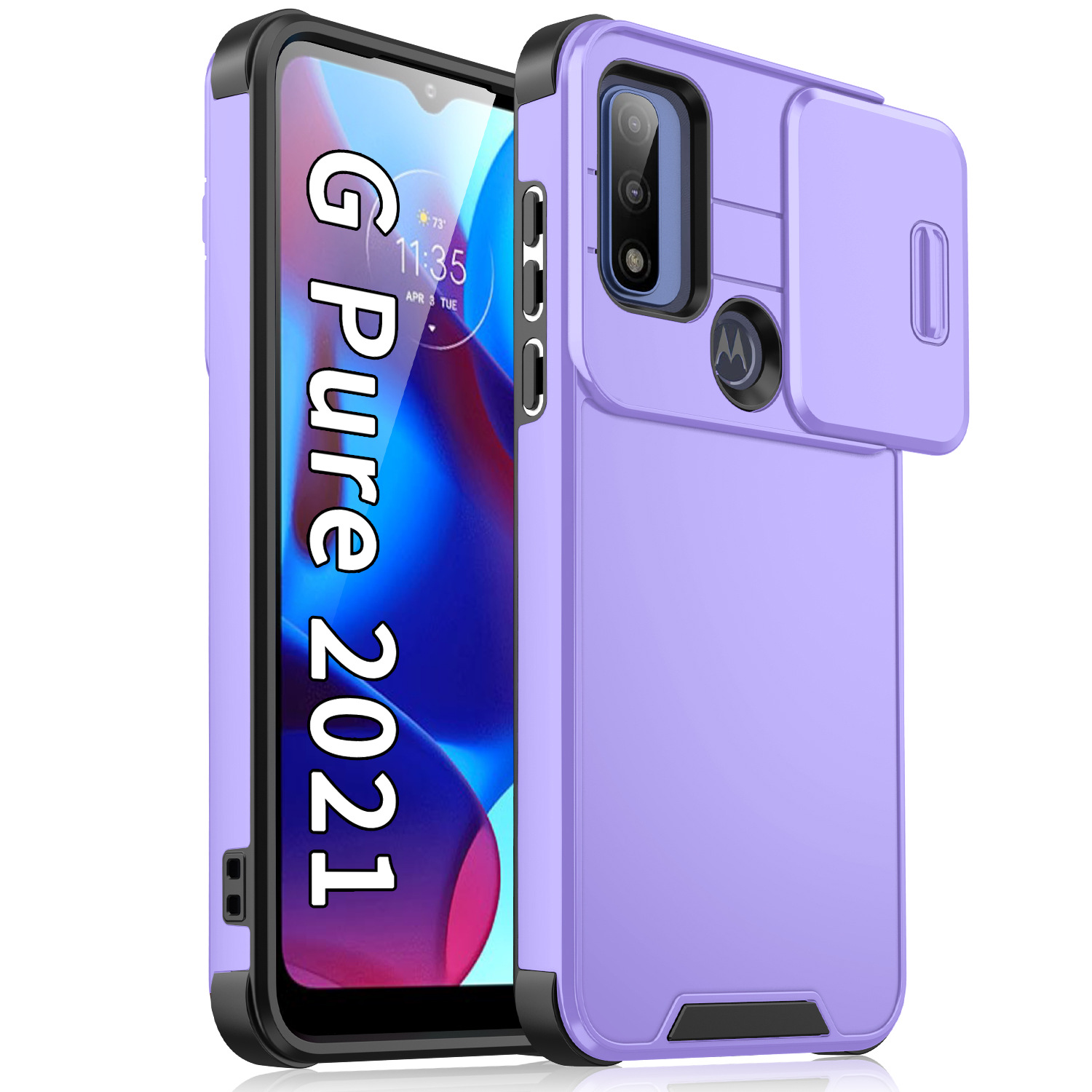 Moto G stylus 5G için uygun itme penceresi düşmeyi önleyici cep telefonu kılıfı G Power ikisi bir arada zırh koruyucu kapak - 11