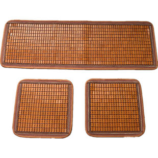 Summer Car Seat Cushion Bamboo Mat Summer Mahjong Mat Small Car Five-Seater Bamboo Three-Piece Set Rear Universal