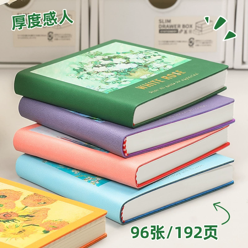 Square small portable book with pictures