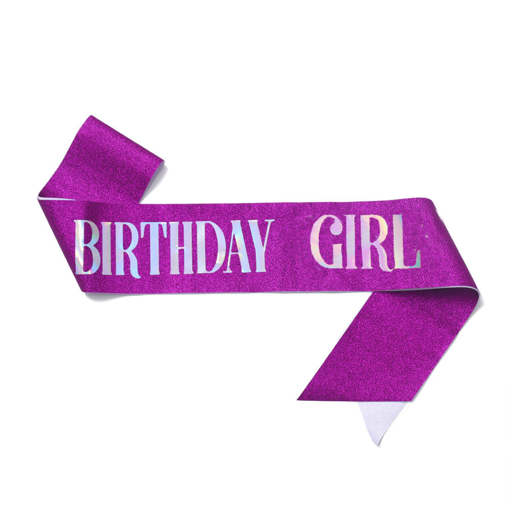 45g Weight Etiquette Belt Event & Party Supplies 1 Piece Quantity Birthday Occasion Birthday Festival Letter Pattern Simple Style Style Birthday Simple Style Letter Cloth Birthday Etiquette Belt 14