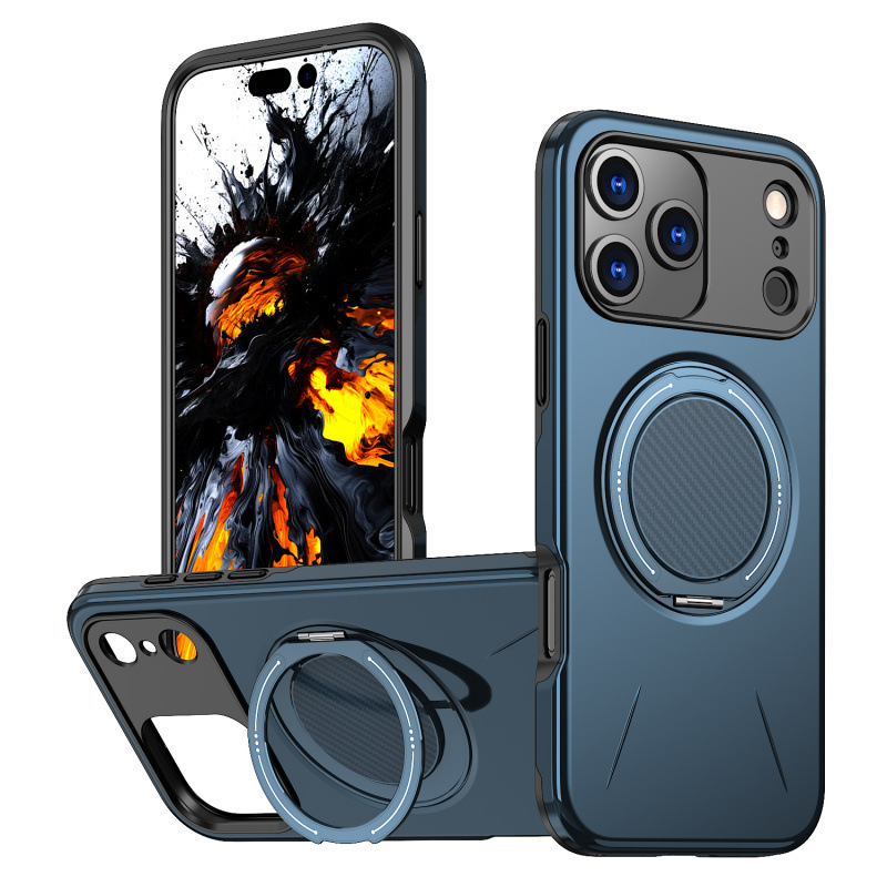 适用苹果17手机壳iPhone16promax壳派旋转支架车载磁吸15Plus防摔|undefined