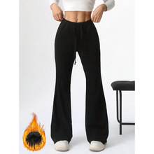 I 75634 Fleece flared wool pants ����΢��ë�ؿ�羳����