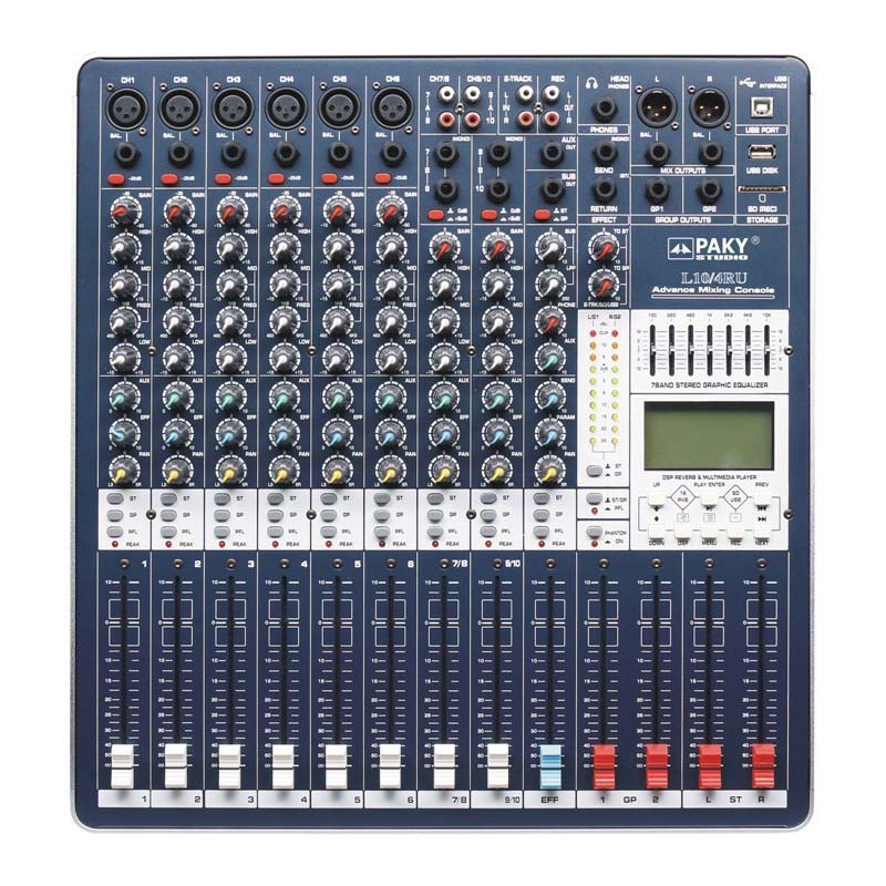 供应L系列L-10/4RU专业调音台 两编组带效果带均衡  DSP效果