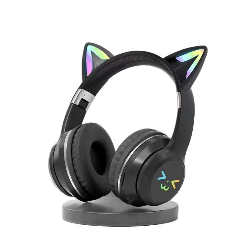 Кроссбордный горячий BT618 наушник Bluetooth с креплением на голову, беспроводная мобильная гарнитура для киберспорта с басом, полноценно целый кото-уши