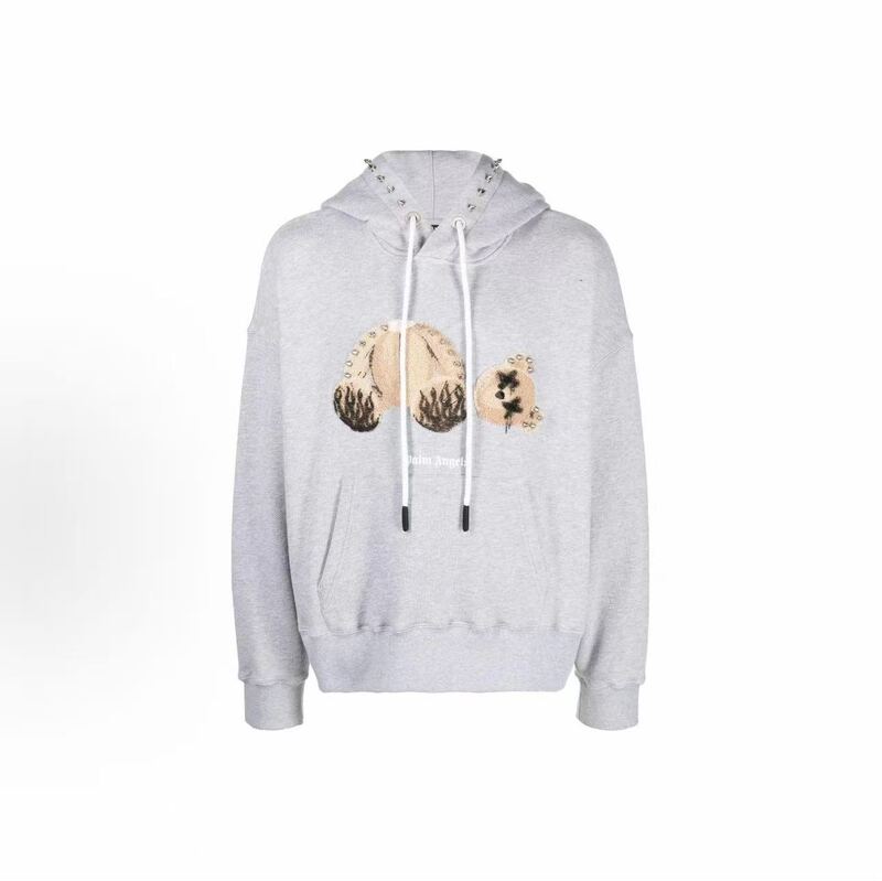 European and American high street fashion brand cartoon beheaded bear men's autumn and winter couple's loose-fitting kangaroo pocket hoodie sweatshirt European and American high street fashion brand cartoon beheaded bear men's autumn and winter couple's loose-fitting kangaroo pocket hoodie sweatshirt