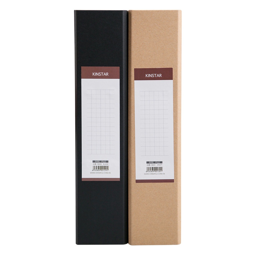 Carpeta de Contratos de Doble Abertura Tipo Tubo A4, Carpeta de Archivos de Hojas Sueltas Hecha de Papel, Almacenamiento Multifuncional para Documentos y Archivos