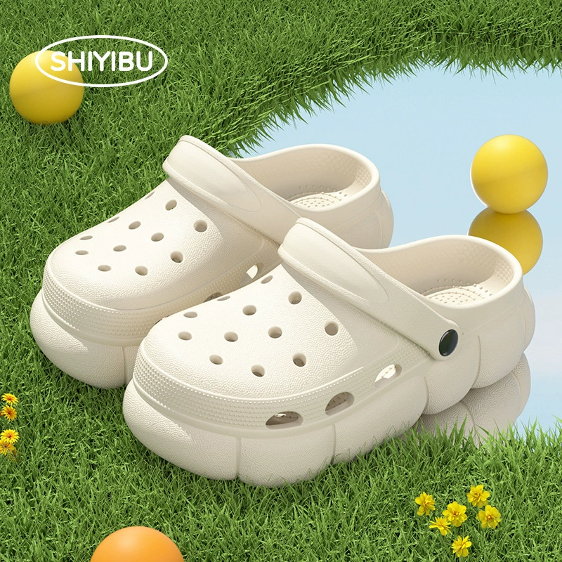 25 лет новые женские повседневные летние сабо, простые, нескользящие, износостойкие, из ЭВА, сандалии с закрытым носком