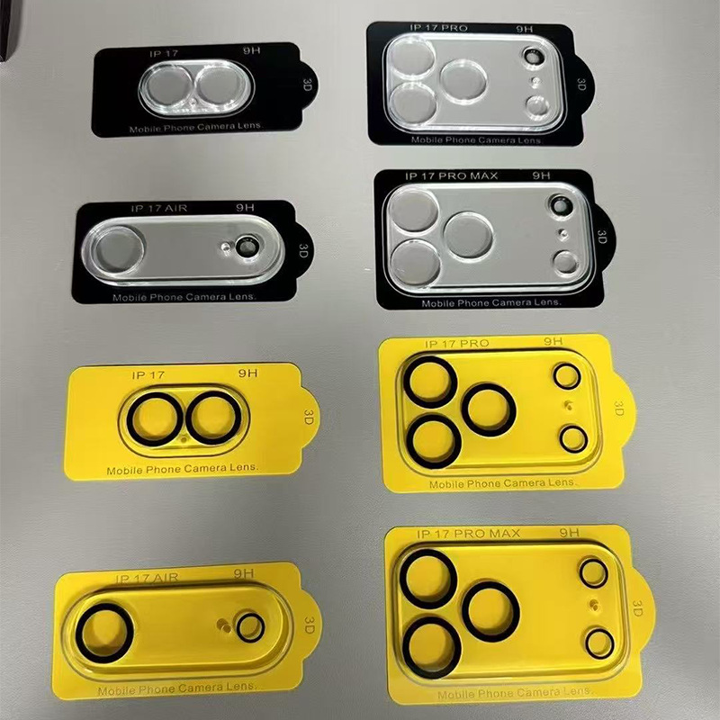 适用苹果17镜头膜3D一体黑色硅胶圈苹果16镜头膜防水o型密封圈