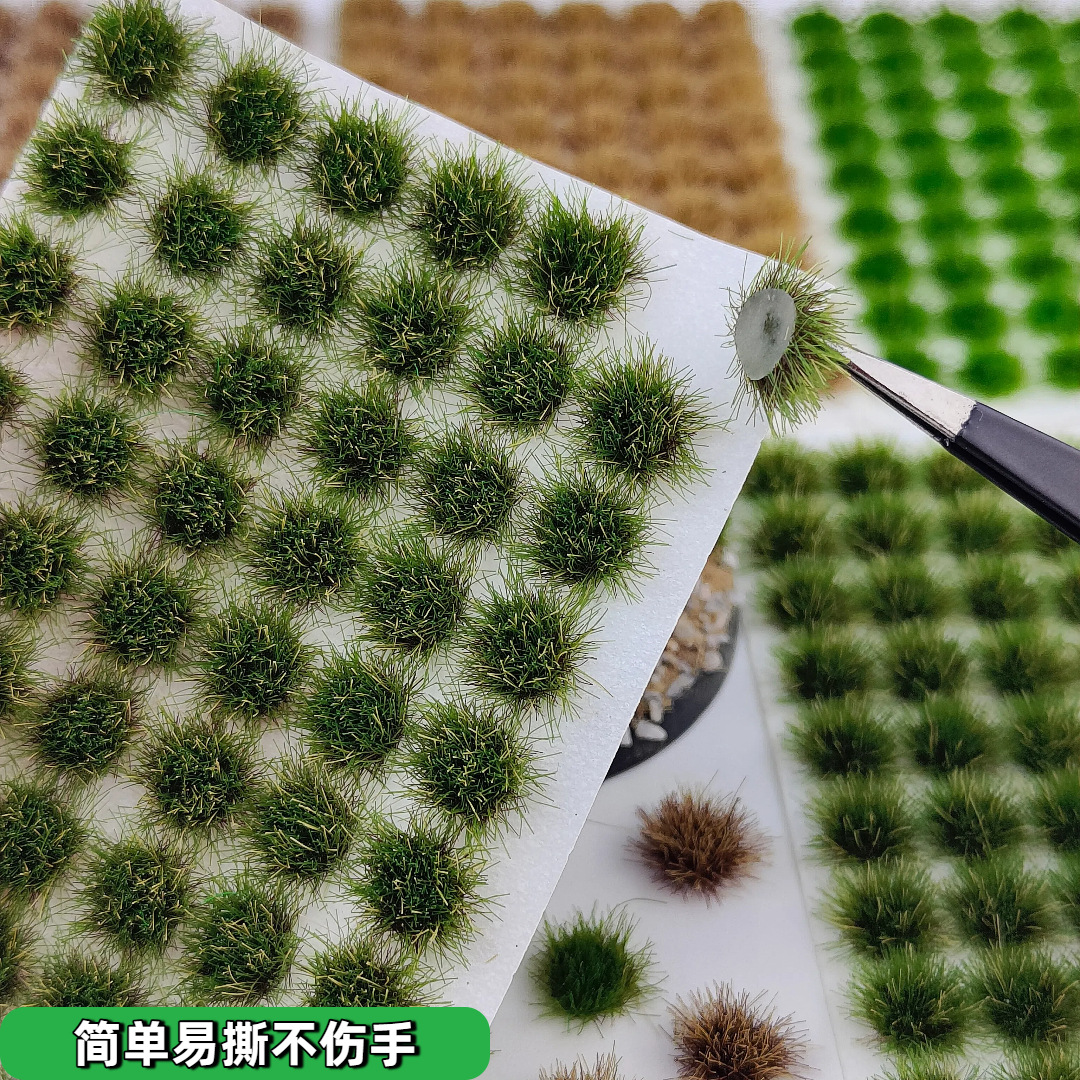 5mm54 palos de hierba estática simulación de palos de hierba arquitectura tren arena escenas militares hechas a mano DIY modelo de hierba en miniatura