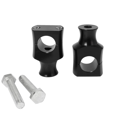 Suitable for Harley Cruise Prince Motorcycle Modified Retro Faucet Handlebar Seat Heightening Column Fixed Code (Motorcycle Safety Supplies) - small-plus-height-22-black