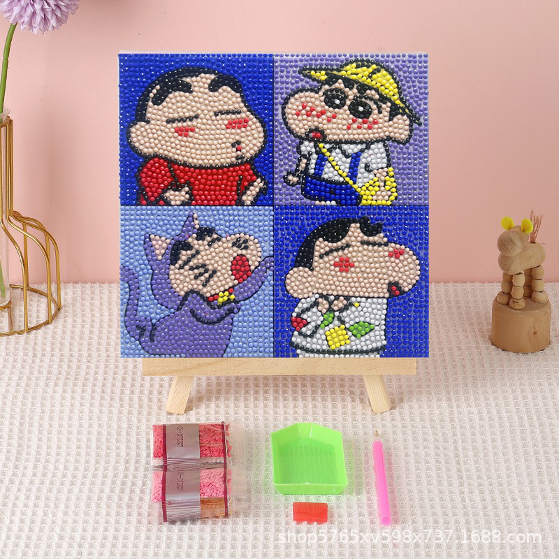 Los nuevos niños de diamante completo pintura Mesa decoración hecha a mano diversión DIY pegado diamante coolomi diamante pegatinas al por mayor