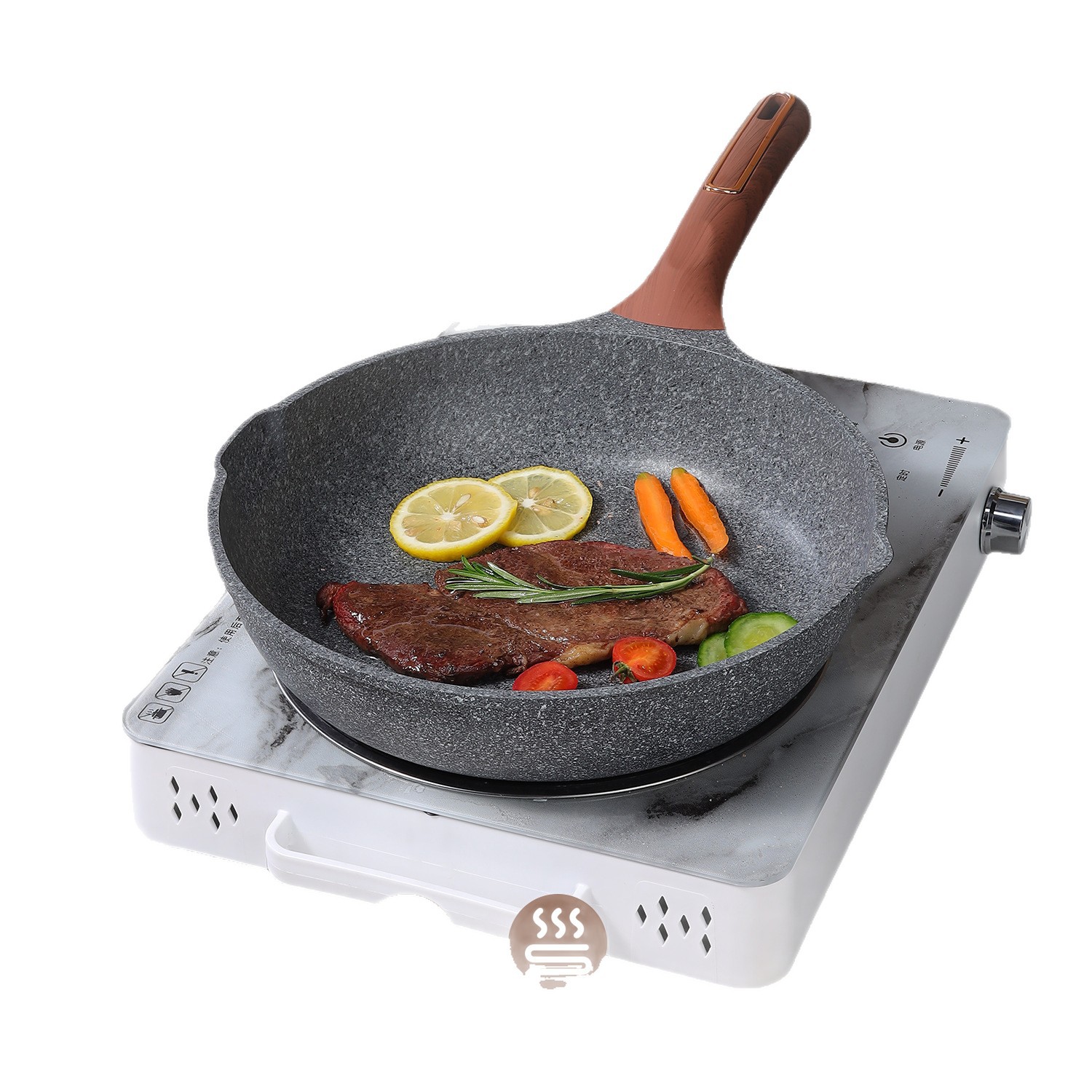 Belle 24cm 26cm 28cm pan de fritura pan antiadherente casero sopa de sopa de carne sopa de sopa de sopa de sopa de sopa