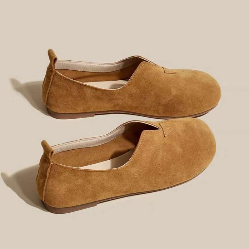 软底单鞋女夏季2025春秋新款大码平底鞋一脚蹬奶奶鞋女百搭豆豆鞋