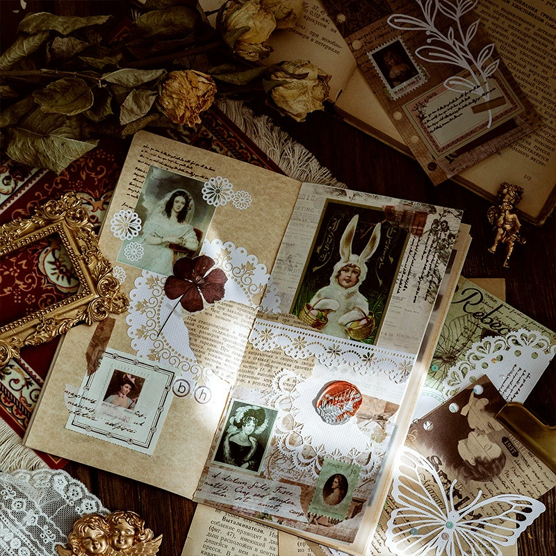 Пустотелая кружевная бумага (MO·CARD) Alice Tea Series набор декоративных вырезок, 8 дизайнов