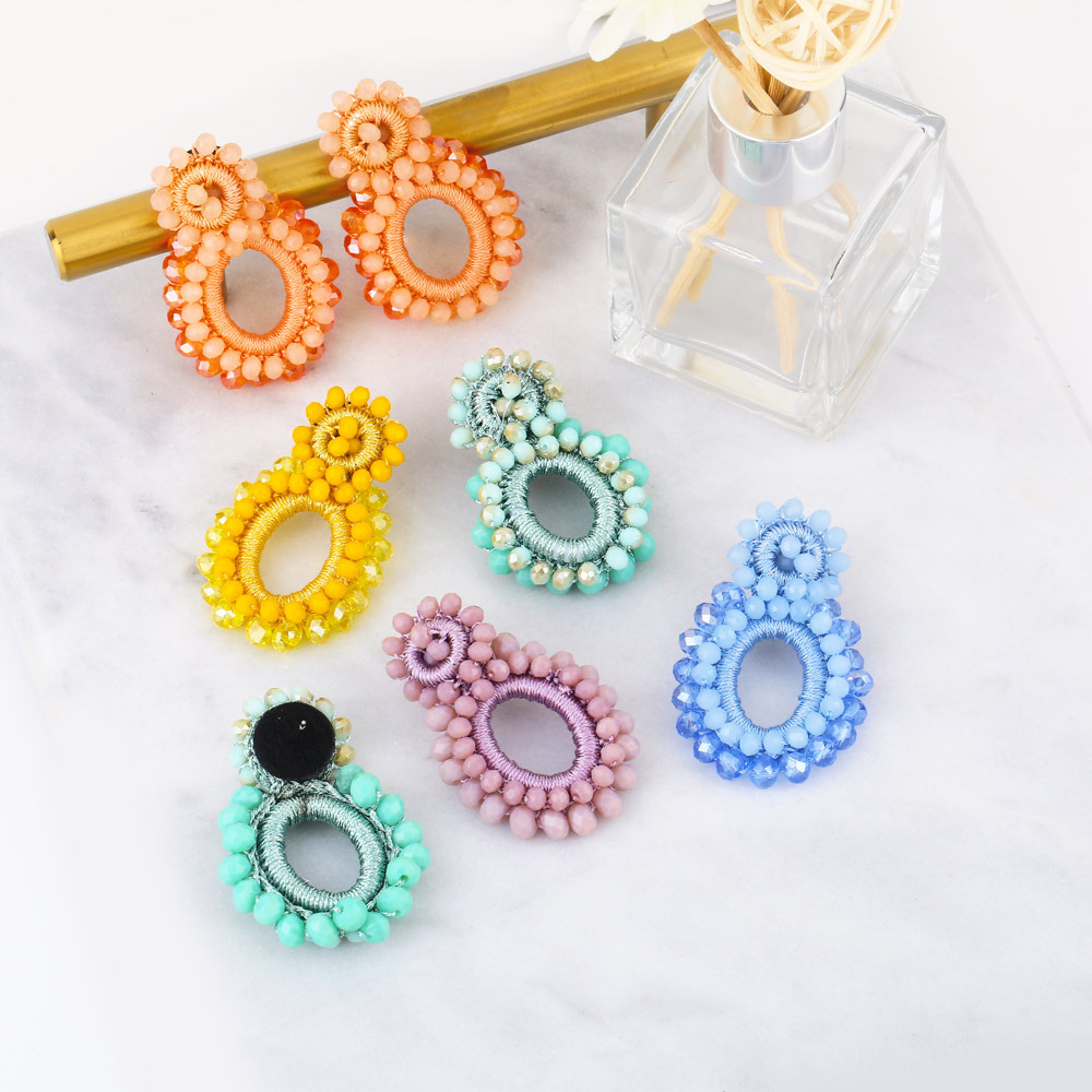 Exaggerated, Vacation Style 1 Pair Exaggerated Vacation Geometric Mostacilla Drop Earrings