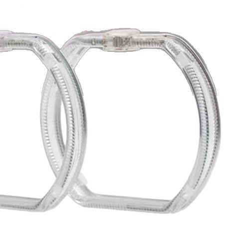 Kit de Lentes Bi-xenón HID de 2.5 Pulgadas Cuadradas con Ojos de Ángel Dobles y Ojos de Demonio Redondos, Proyector de Faros Integrado de Tres Colores