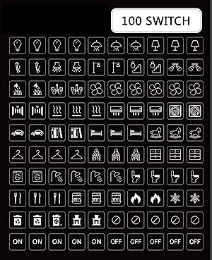 비 반사 흰색 가정용 스위치