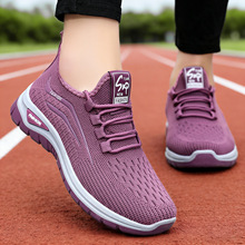 运动鞋女款春季新款跨境shoes女鞋批发飞织透气休闲鞋百搭网鞋