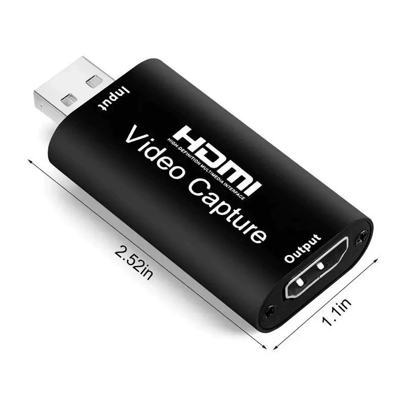USB 2.0 видеозахват карта совместимая с 4K HD захватом видео для игрового живого видео записи OBS