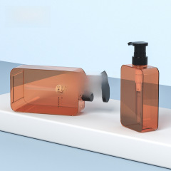 200ml300ml高透琥珀色沐浴露瓶子乳液分裝瓶塑料身體乳液瓶