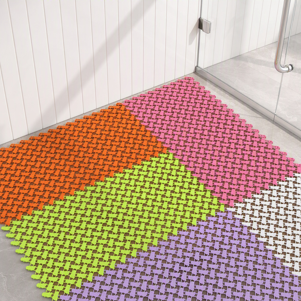 Bathroom Non-slip Mats Can Be Cut And Pieced Together To Form Floor...