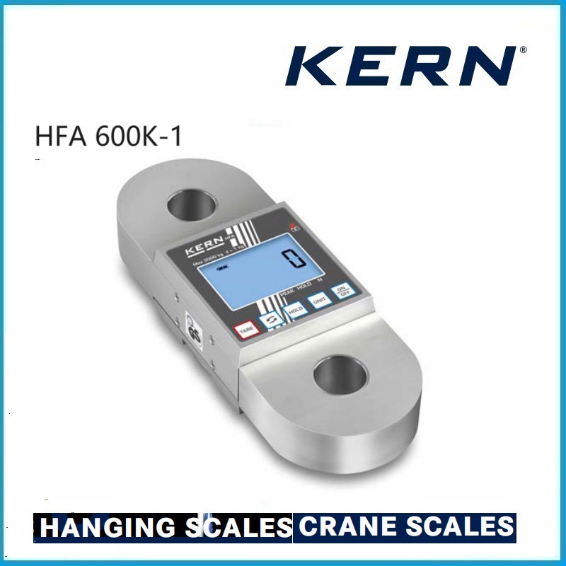 600kg 带有集成显示器的紧凑型起重机秤 HFA 600K-1 KERN品牌