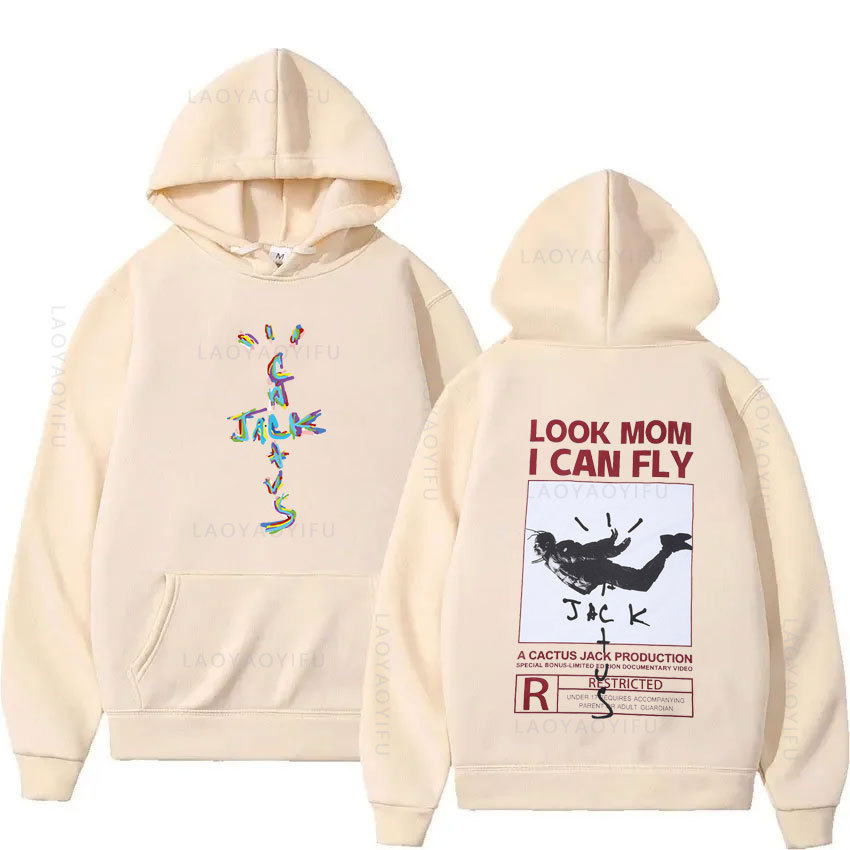 Cactus Jack Utopia Graphics Hoodie Men Hip Hop