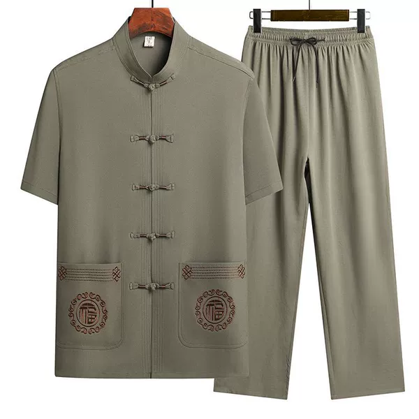 Khaki set, with short sleeve