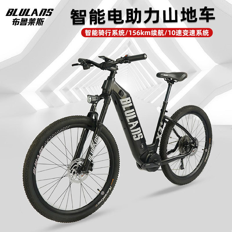 Blueles Lithium Battery-Assisted Off-Road Mid-Drive Motor Smart-Assisted Electric Adult Bicycle Mountain Bike