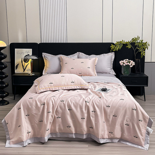 Water-washable Tencel summer cool quilt air conditioner quilt summer quilt set gift quilt company group purchase thin blanket live streaming distribution
