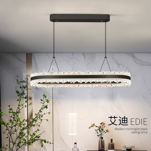 餐厅吊灯轻奢餐桌吧台灯意式极简2025新款感冰裂纹饭厅岛台灯-阿里巴巴