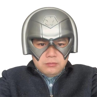 Silver resin headwear face cover Peace Messenger helmet DC Justice League mask festival dress up props funko