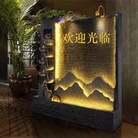 跨境外贸景观公司幕墙户外造景别墅酒店墙流水大堂成品欧式摆件屏