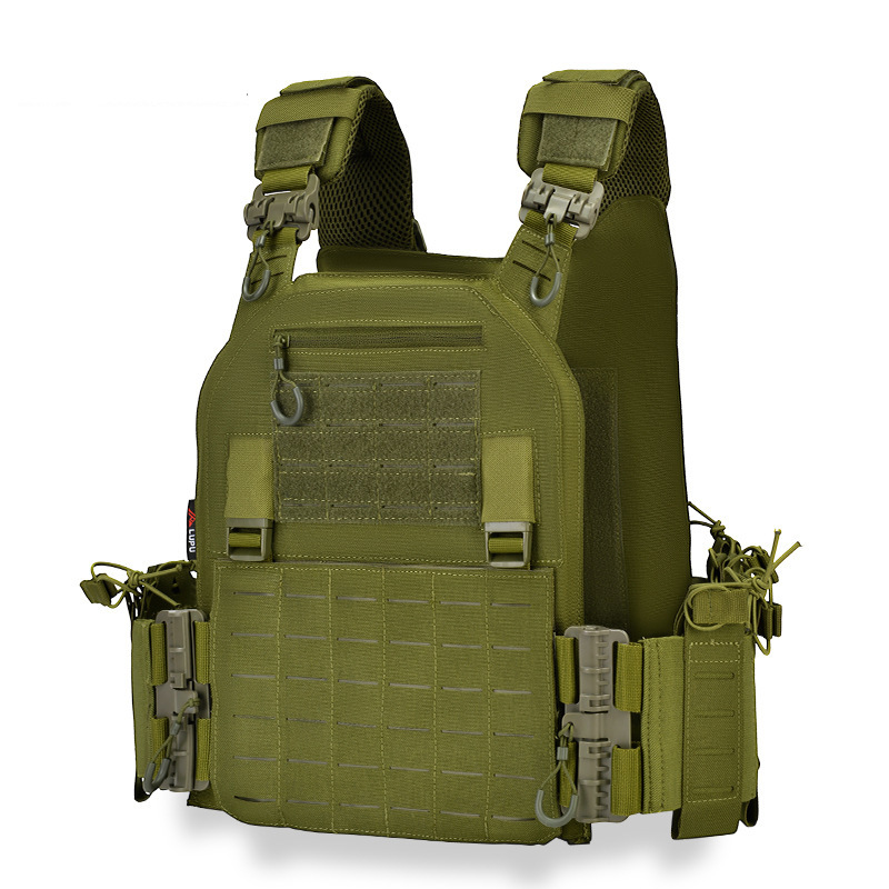 Chaleco táctico multifuncional de liberación rápida, chaleco molle, chaleco de pecho ligero para fanáticos militares, chaleco de entrenamiento táctico CS para exteriores