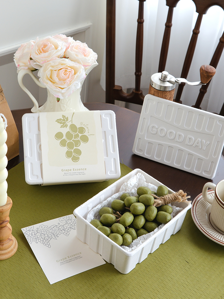 Caja de regalo de pulpa degradable diy mano acompañante regalo de cumpleaños de San Valentín caja de embalaje de regalo de jabón hecha a mano caja de joyas