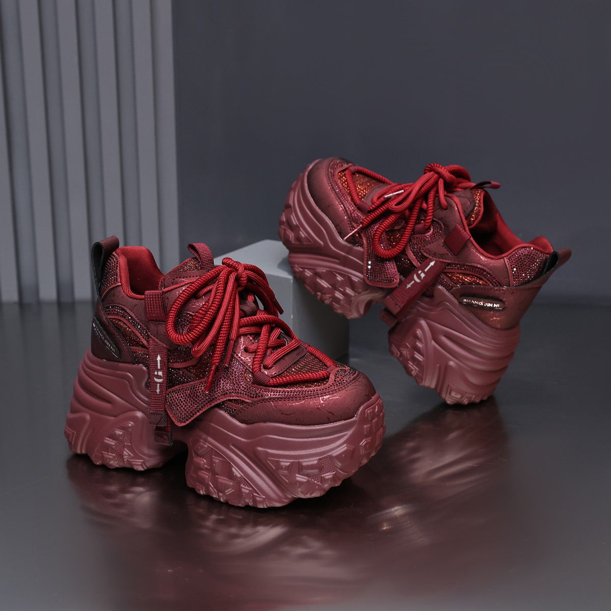 Autumn fashionable universal sports casual footwear platform with…