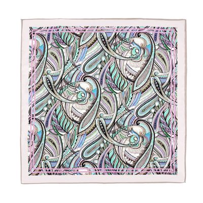 55*55cm Silk scarf Korean Edition Versatile Spring and summer decorate temperament Kerchief Silk like Scarf Scarf