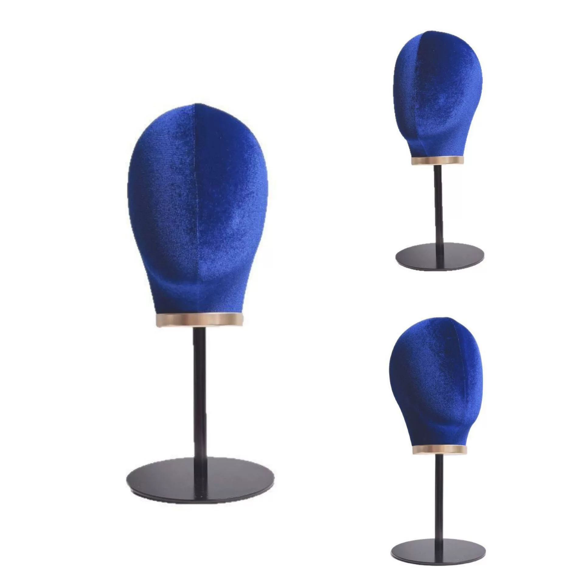 Beige velvet mannequin head, hat, stand, wig, storage system, (Cross-border trading)
