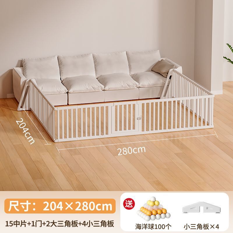 游戏围栏婴儿防护栏一侧包围单面家用客厅宝宝学步爬行垫地上三面|undefined