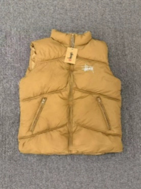 跨境外贸 STU马甲秋冬季加厚保暖棉马甲背心男女休闲潮流棉服马甲|undefined