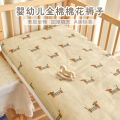 赤ちゃんの秋冬は綿のマットレスを厚くして、赤ちゃんの純綿ガーゼの敷き布団の幼稚園の子供の保温ベッドの敷き布団を作ります。