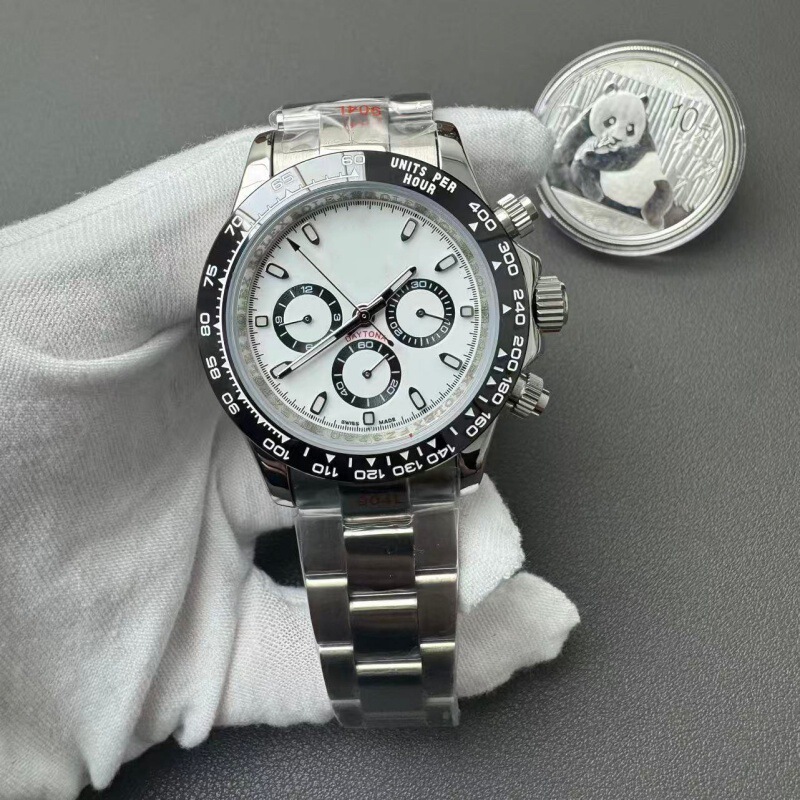 Cross-Border Supply Panda Eye Daytona Men's Mechanical Watch Yacht Luminous Three-Eye Six-Hand Foreign Trade Aliexpress