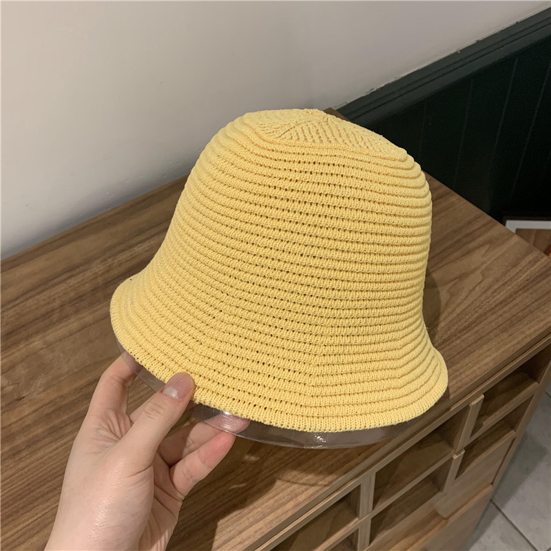 Fashion Solid Color Flat-top Cotton Yarn Breathable Fisherman Hat display picture 1